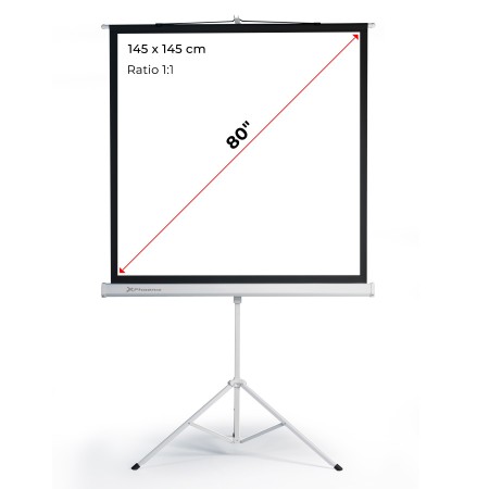 Pantalla trípode proyección 80 pulgadas