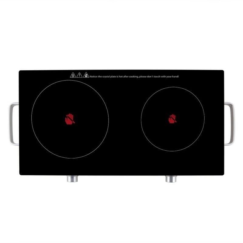 Vitrocerámica Orbegozo PCE6000/ 2 placas 170 y 205mm/ 1000W - 1800W