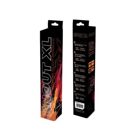 Alfombrilla krom knout xl extended gaming para mouse raton y teclado 850 x 300 x 4 mm.