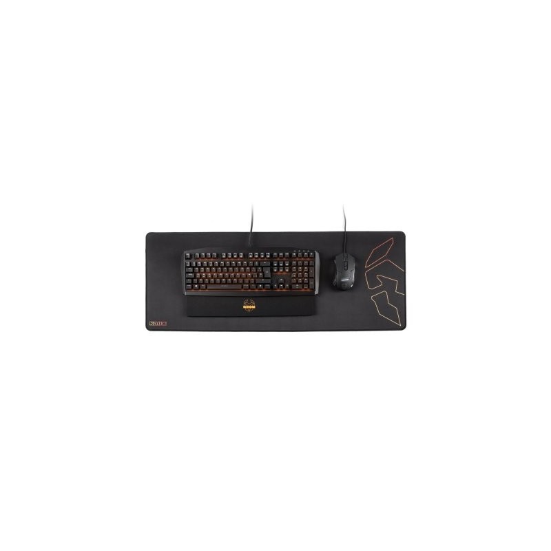 Alfombrilla krom knout xl extended gaming para mouse raton y teclado 850 x 300 x 4 mm.