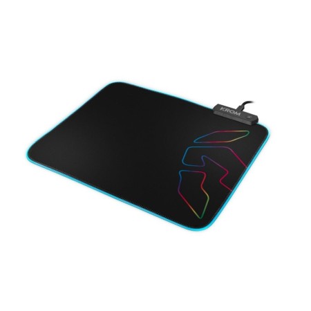 Alfombrilla Krom Knout RGB con Iluminación LED/ 320 x 270 x 3 mm