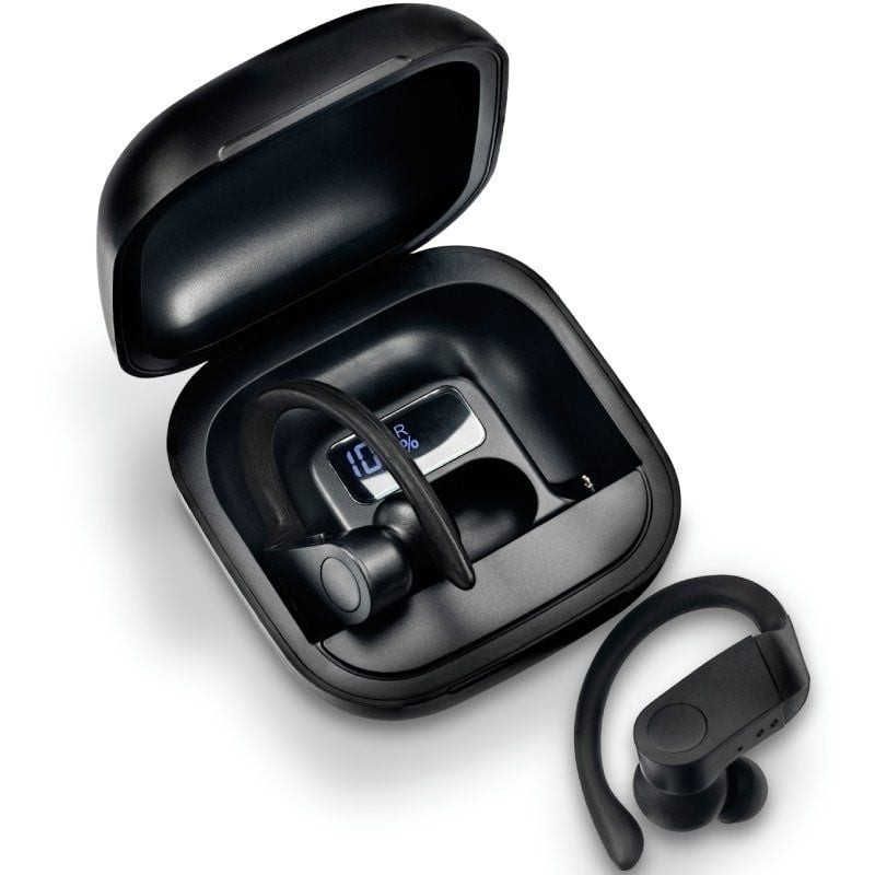 Auriculares Deportivos Bluetooth Daewoo TWS SPORT DW2012 con estuche de carga/ Autonomía 3h/ Negros