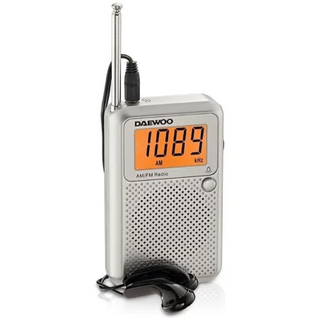 Radio Portátil Daewoo DW1115/ a Pilas/ Gris