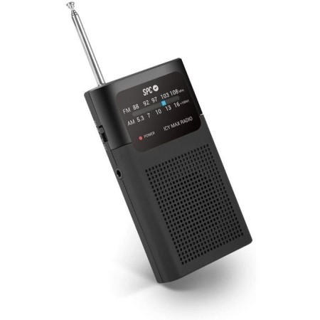 Radio Portátil SPC ICY Max/ a Pilas/ Negra