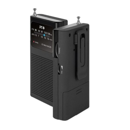 Radio Portátil SPC ICY Max/ a Pilas/ Negra
