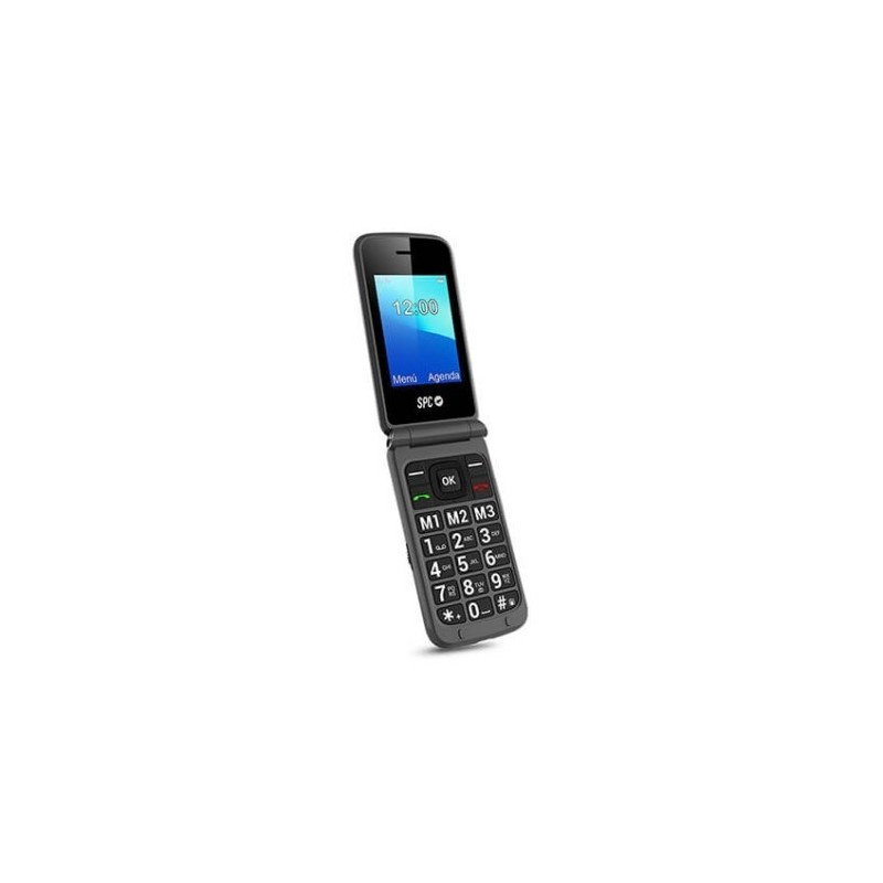 Telefono movil spc stella 2 titanium tipo tapa - dual sim - 2.4 pulgadas - radio - bluetooth - boton sos