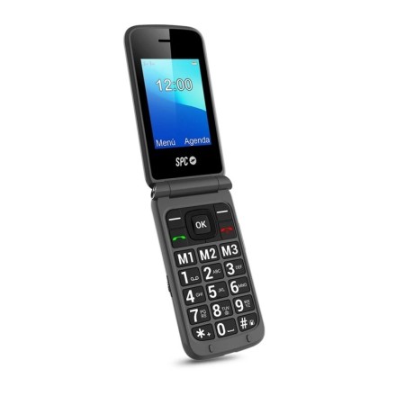 Telefono movil spc stella 2 titanium tipo tapa - dual sim - 2.4 pulgadas - radio - bluetooth - boton sos