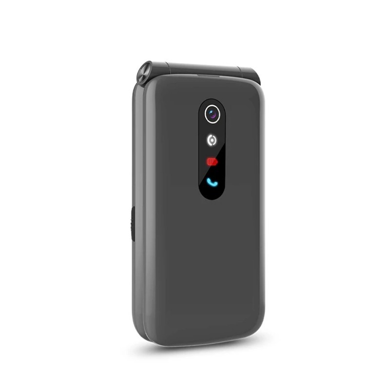 Telefono movil spc stella 2 titanium tipo tapa - dual sim - 2.4 pulgadas - radio - bluetooth - boton sos