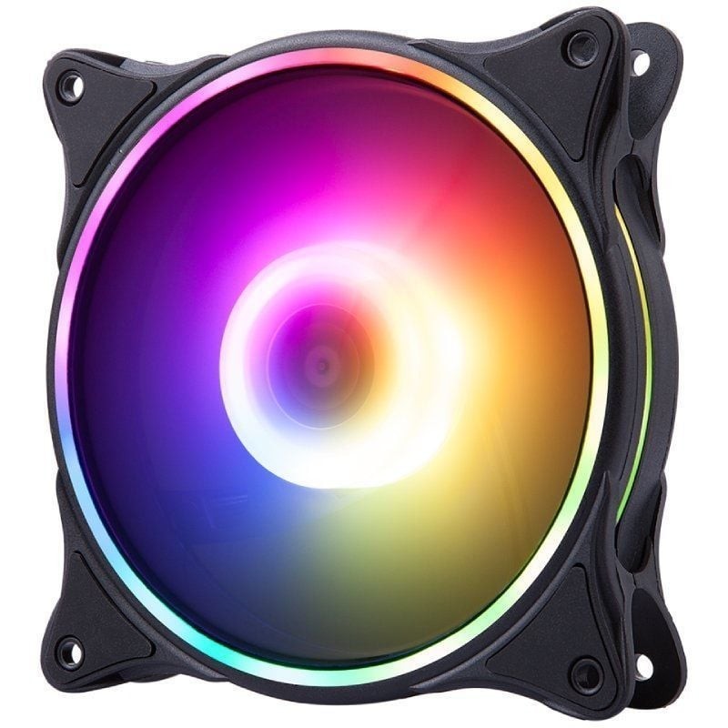 Ventilador caja gaming hiditec argb - n - 18 120mm negro