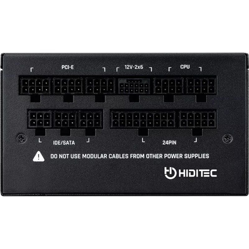 Fuente de Alimentación Hiditec GDX1050 V3/ 1050W/ Ventilador 14cm/ ATX 3.1/ PCIe 5.1/ 80 Plus Gold