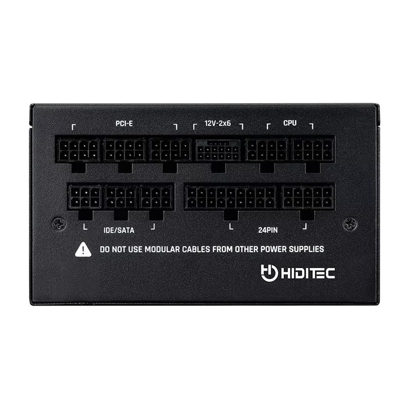 Fuente de Alimentación Hiditec GDX1050 V3/ 1050W/ Ventilador 14cm/ ATX 3.1/ PCIe 5.1/ 80 Plus Gold