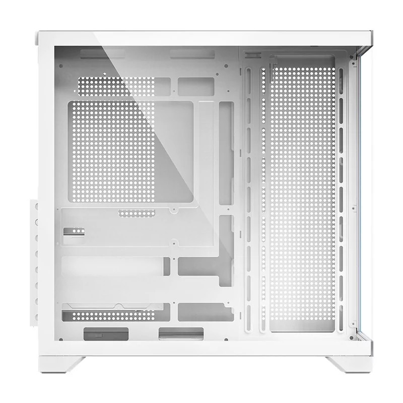 Caja ordenador gaming hiditec h3 pro atx argb cristal templado blanco