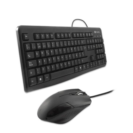 Kit teclado + raton coolbox usb negro coo - ktr - 01u