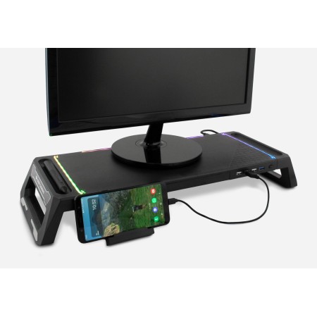 Elevador soporte de monitor deep gaming con hub usb