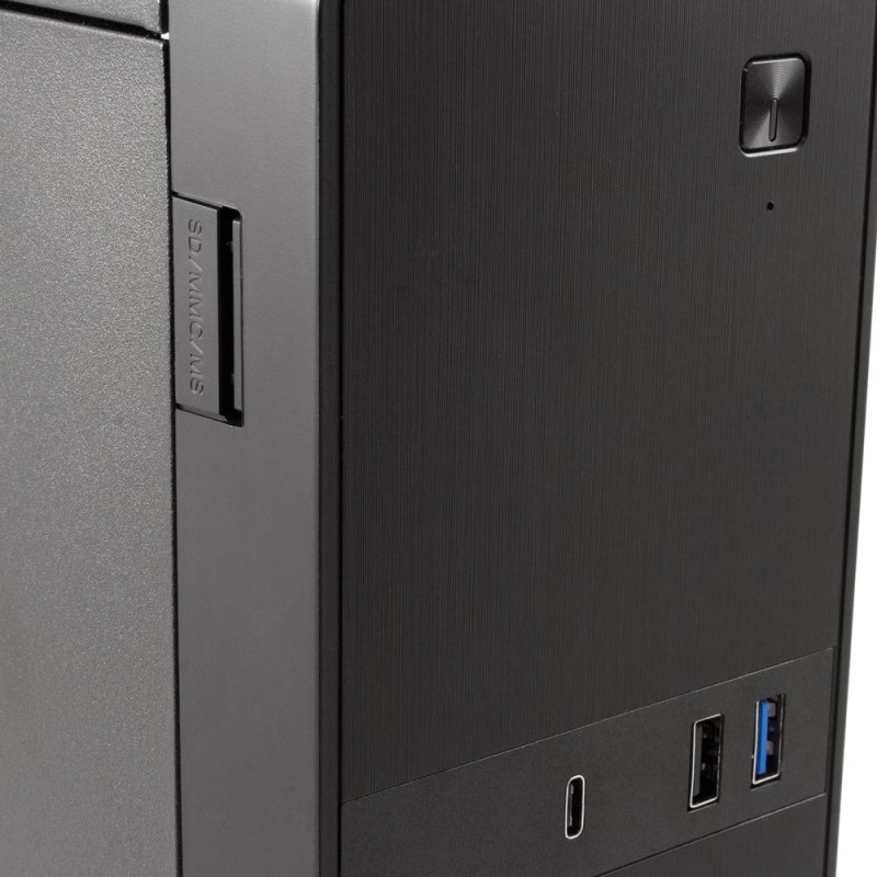 Caja ordenador sobremesa coolbox microatx slim t310 usb - c lector de tarjetas fuente sfx 300w bronze incluida