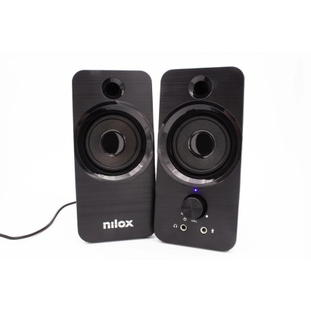 Altavoces pc nilox 2.0 6w negro