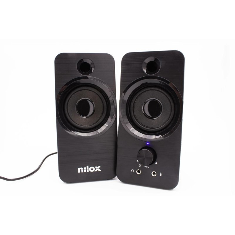 Altavoces pc nilox 2.0 6w negro