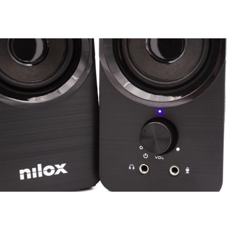 Altavoces pc nilox 2.0 6w negro