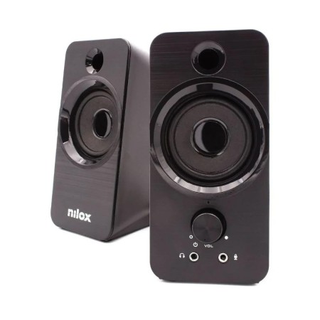Altavoces pc nilox 2.0 6w negro