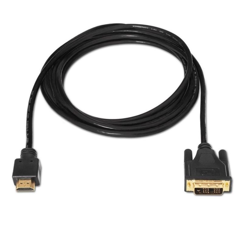 Aisens Cable DVI 18+1/M a HDMI A/M negro 1.8m