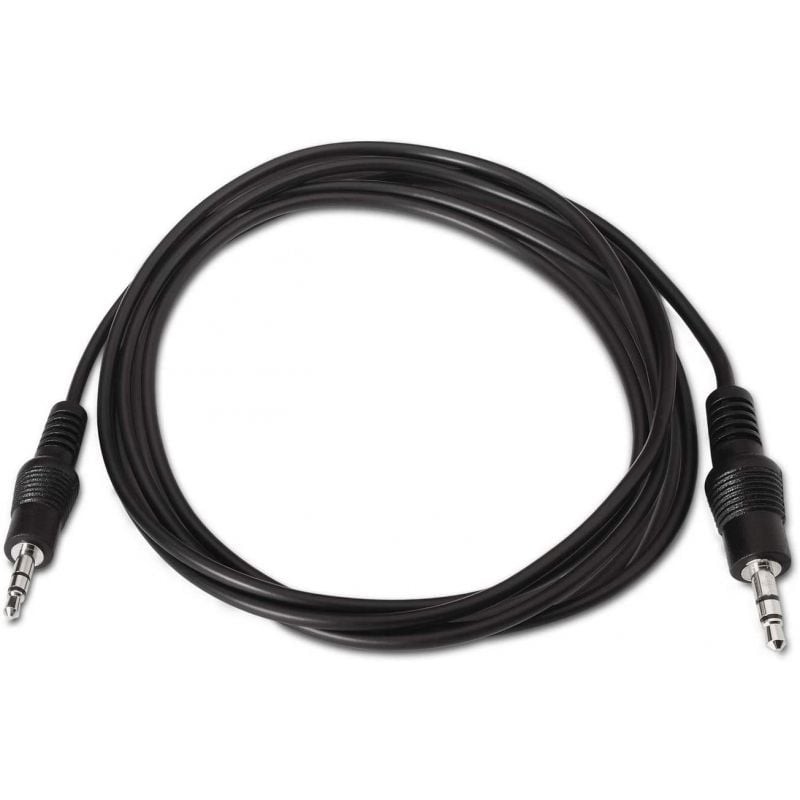 Cable Estéreo Aisens A128-0142/ Jack 3.5 Macho - Jack 3.5 Macho/ Hasta 0.1W/ 1.5m/ Negro