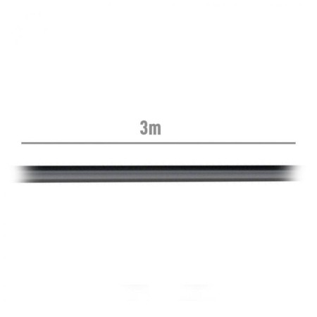Cable Estéreo Aisens A128-0146/ Jack 3.5 Macho - Jack 3.5 Hembra/ Hasta 0.1W/ 3m/ Negro