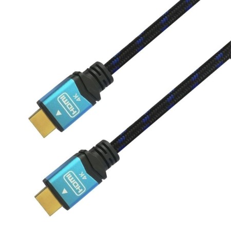 Cable HDMI 2.0 4K Aisens A120-0356 V2/ HDMI Macho - HDMI Macho/ 1m/ Negro/ Azul