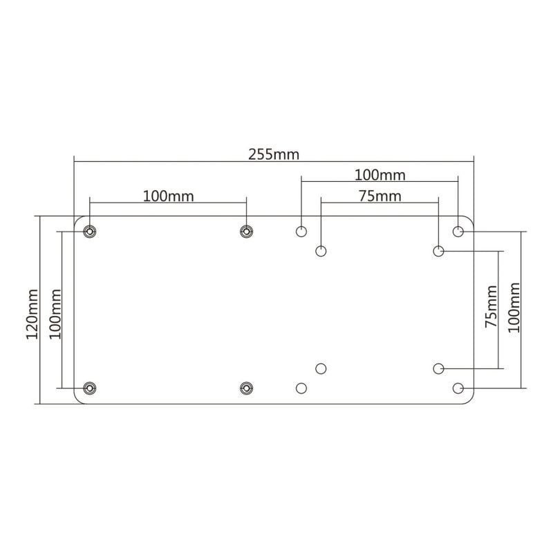 Soporte para miniPC VESA 100x100 Aisens MPC01-055