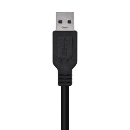 Cable USB 3.0 Aisens A105-0447/ USB Macho - USB Macho/ 5Gbps/ 2m/ Negro