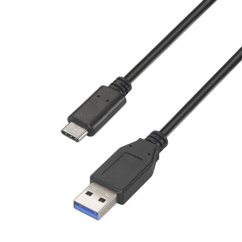 Cable USB 3.1 Tipo-C Aisens A107-0450/ USB Tipo-C Macho - USB Macho/ 10Gbps/ 1.5m/ Negro