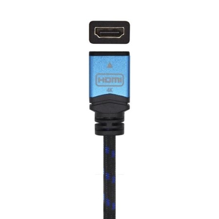 Cable Alargador HDMI Aisens A120-0453/ HDMI Macho - HDMI Hembra/ 2m/ Negro/ Azul