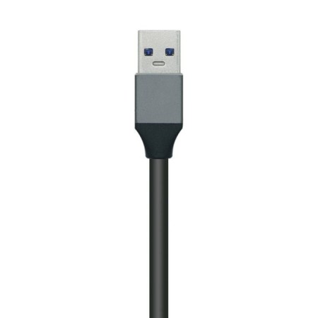 Hub USB 3.0 Aisens A106-0507/ 4xUSB/ Gris
