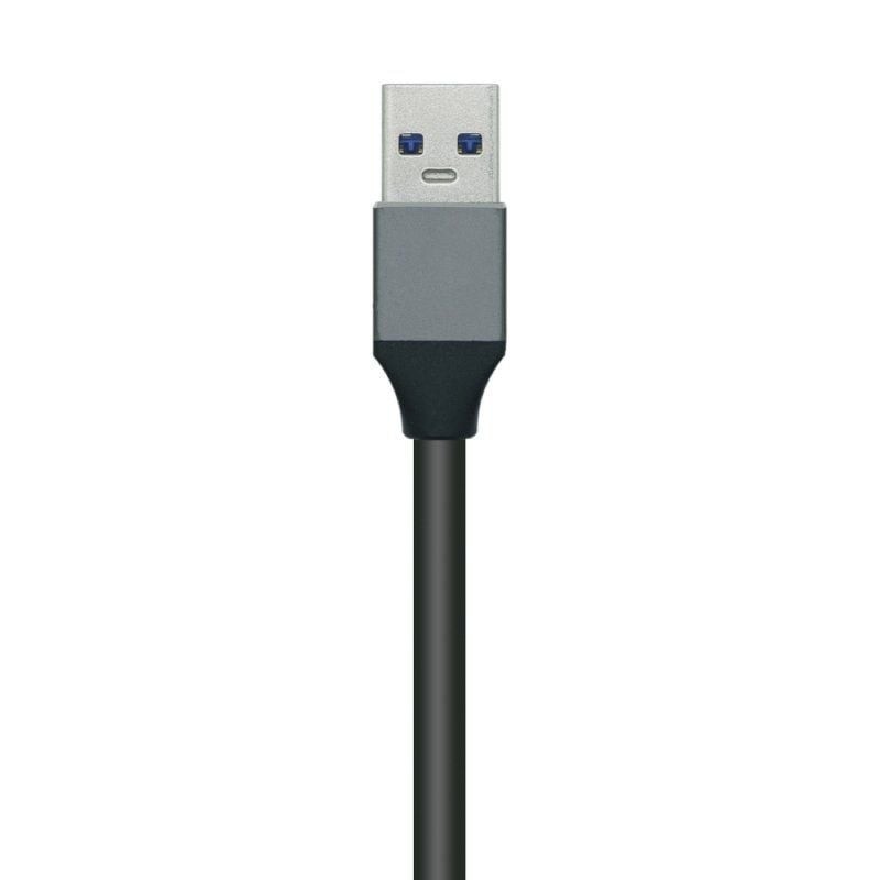 Hub USB 3.0 Aisens A106-0507/ 4xUSB/ Gris