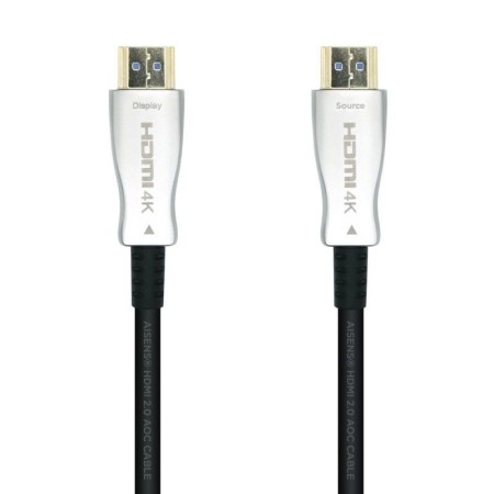 Cable HDMI 2.0 AOC 4K Aisens A148-0378/ HDMI Macho - HDMI Macho/ 20m/ Negro