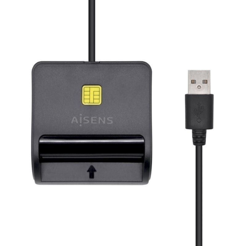 Aisens Lector Tarjetas Inteligente DNI Negro
