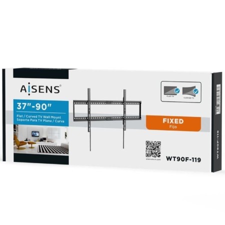 Soporte de Pared Fijo Aisens WT90F-119 para TV de 37-90″/ hasta 75kg