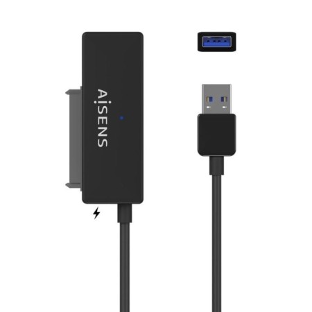 Adaptador para Discos Duros 2.5″/3.5″ Aisens ASE-35A01B/ USB 3.0 - SATA/ con Alimentador