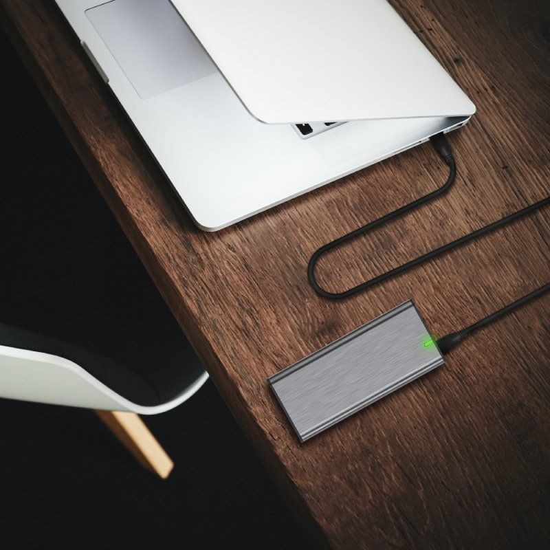 Cable USB 3.2 Tipo-C Aisens A107-0702 20GBPS 5A 100W/ USB Tipo-C Macho - USB Tipo-C Macho/ Hasta 100W/ 20Gbps/ 1m/ Negro