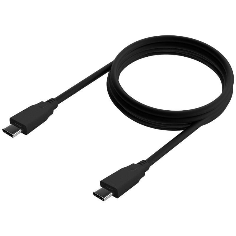 Cable USB 3.2 Tipo-C Aisens A107-0703 20GBPS 5A 100W/ USB Tipo-C Macho - USB Tipo-C Macho/ Hasta 100W/ 20Gbps/ 1.5m/ Negro