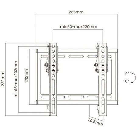 Soporte de Pared Inclinable Aisens WT42T-159 para TV de 23-42″/ hasta 35kg
