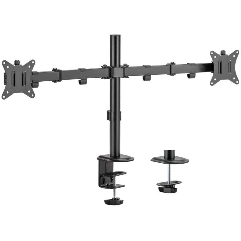 Soporte de Mesa para 2 Monitores o TV Aisens DT32TSR-149/ Giratorio/ Inclinable/ hasta 9kg