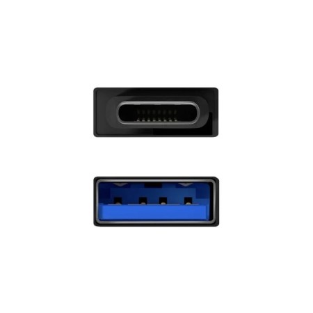 Adaptador USB 3.2 Aisens A108-0717/ USB Hembra - USB Tipo-C Macho/ Negro