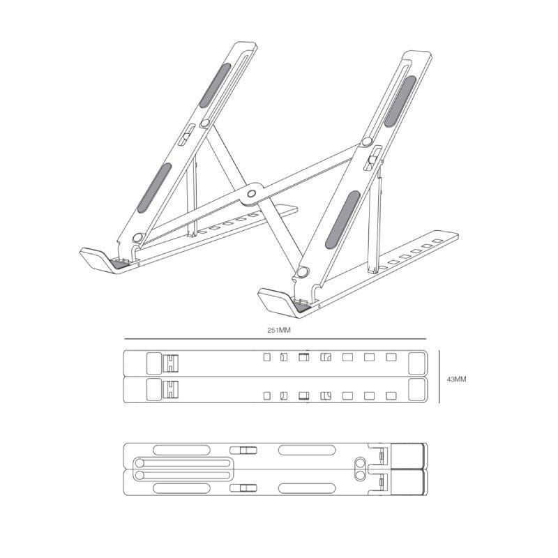 Soporte Aisens LPS2M-175 para Portátil/Tablet hasta 15″