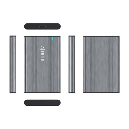 Caja Externa para Disco Duro de 2.5″ Aisens ASE-2526GR/ USB 3.1/ Sin tornillos
