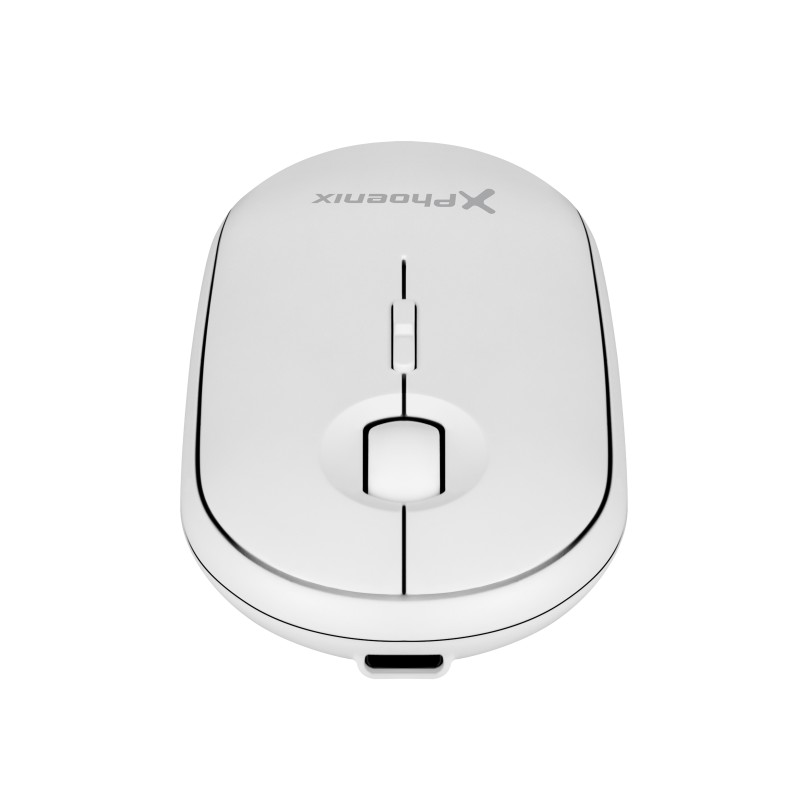 Phoenix rebble ratón inalambrico bluetooth y 2.4 ghz hasta 3 dispositivos con receptor usb clic silencioso para portátil noteboo