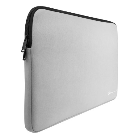 Funda de neopreno phoenix para tablet o portátil 14 pulgadas interior terciopelo gris