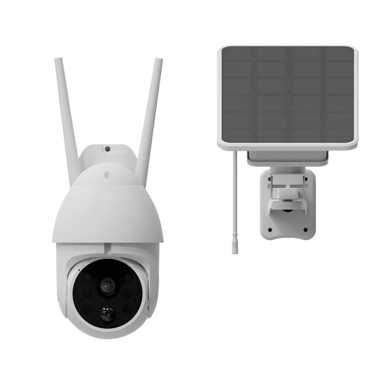 Cámara ip motorizada vigilancia solar batería phoenix sentry ev full hd wifi detección movimiento audio dual app tuya smart