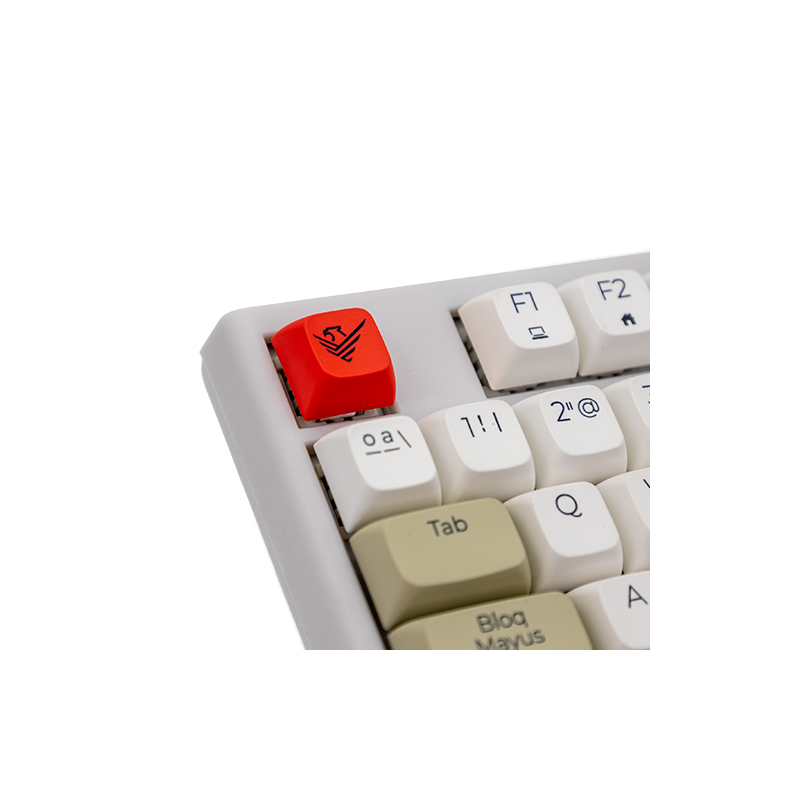 Teclado gaming royal pbt mecanico blanco
