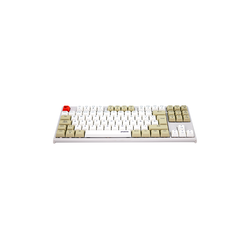 Teclado gaming royal pbt mecanico blanco