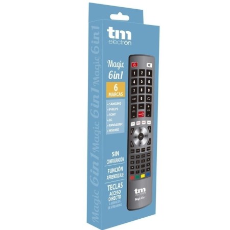 Mando Universal Magic 6 en 1 para TV Samsung/ LG/ Sony/ Panasonic/ Philips/ Hisense